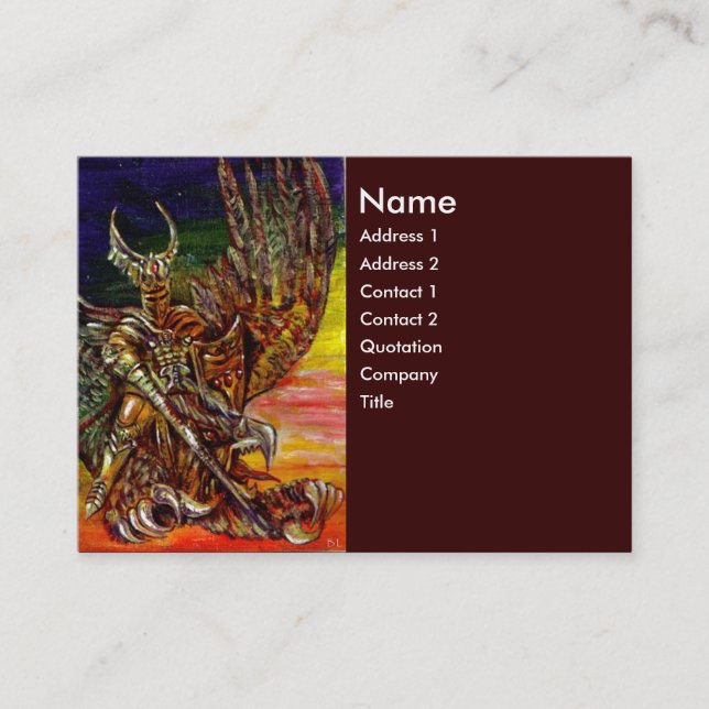 Cartão De Visita DARK KNIGHT Brown (Frente)