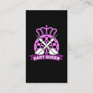 Cartão De Visita Dark Queen Dartboard Girl Player