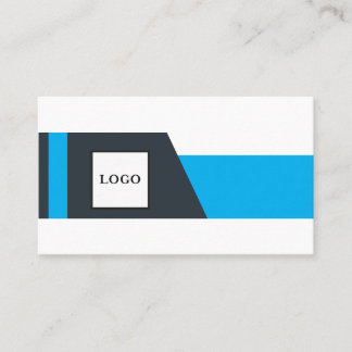 Cartão De Visita Dark Slate Gray sky blue white Business Card