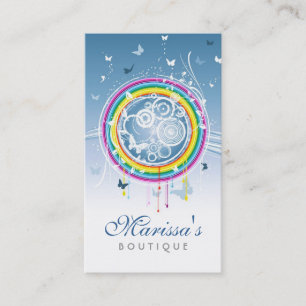 Cartão de visita das borboletas do Grunge