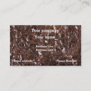 Cartão de visita das brownies