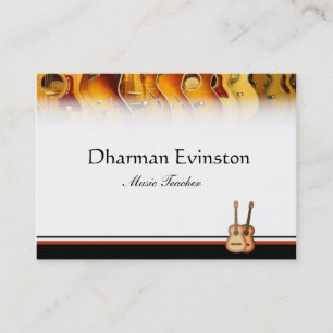 Cartão de visita das guitarra acústicas