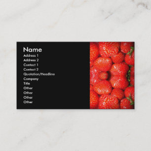 Cartão de visita das morangos