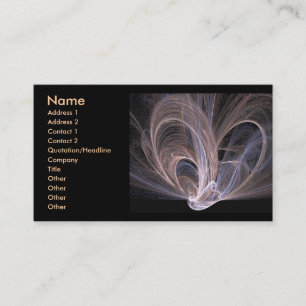Cartão de visita das ondas de luzes