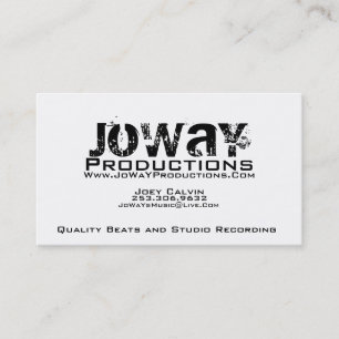 Cartão de visita das produções de JoWaY