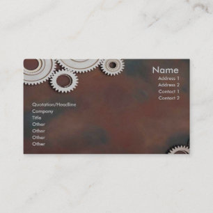 Cartão de visita das rodas denteadas
