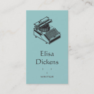 Cartão De Visita Datilografe a máquina da escrita