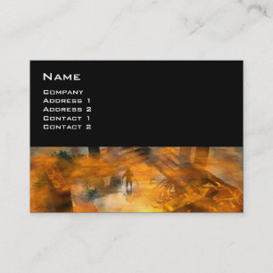 Cartão De Visita DAWNING DARK/ ALIENÍGENA WORLDS Science Fiction