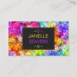 Cartão De Visita Dazzling Chakra Colors