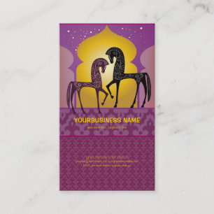 Cartão de visita de 1001 noites árabes