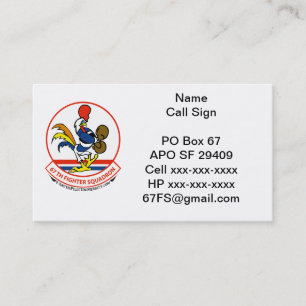 Cartão de visita de 67 FS