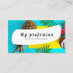 Cartão de visita de abacaxi de Verão