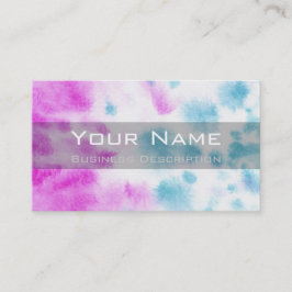 Cartão de visita de abertura de cores