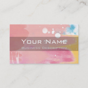 Cartão de visita de abertura de cores