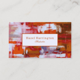 Cartão de visita de Abstrato de Negrito Personaliz