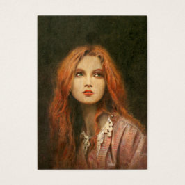 Cartão de visita de ACEO para Garota Pré-Raphaelit