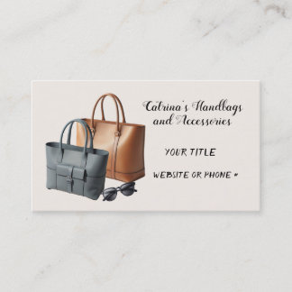Cartão de Visita de Acessórios de Bolsa de Designe