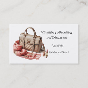 Cartão de Visita de Acessórios de Bolsa de Designe
