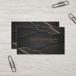 Cartão de Visita de advogada elegante luxuoso em o