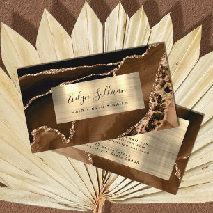 Cartão de visita de Agate Dourado