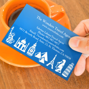 Cartão de visita de Agência viagem