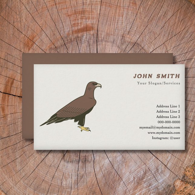 Cartão de visita de Águia ouro (Golden Eagle Business Card)