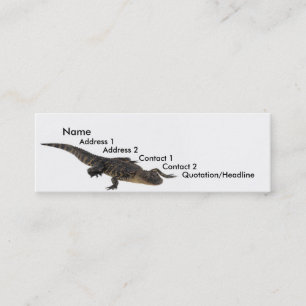 Cartão de visita de Alligador
