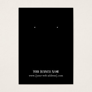 Cartão de visita de Altura Personalizada de Preto