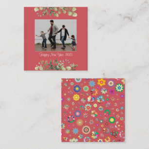 Cartão de visita de Ano Novo