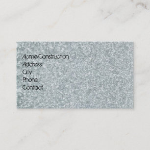 Cartão de visita de aparência de metal galvanizado