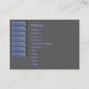 Cartão de visita de apphire azul