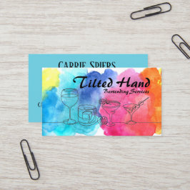 Cartão de visita de Aquarela