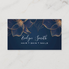 cartão de visita de aquarela e folha de ouro falso