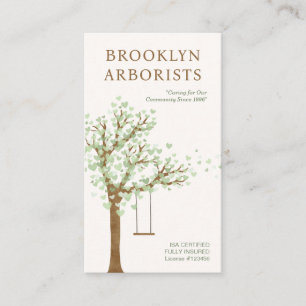 Cartão de visita de Arborista de Código QR