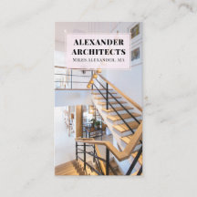 Cartão de visita de arquiteto