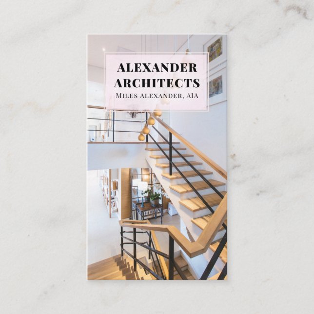 Cartão de visita de arquiteto (Frente)