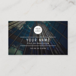 Cartão de visita de arquitetura urbana