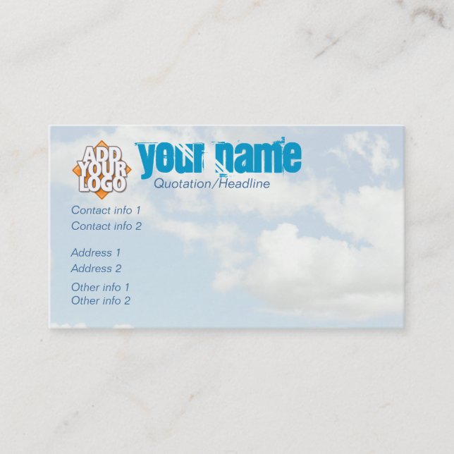 Cartão de visita de ArtClouds (Frente)