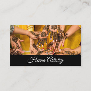Cartão de Visita de Arte com Henna