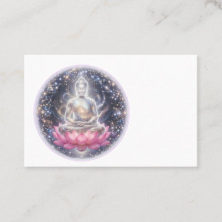 Cartão de Visita de Arte de Meditação Pacífica Suk