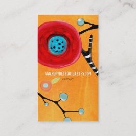 cartão de visita de arte feita à mão