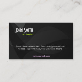 Cartão de visita de Arte Negra