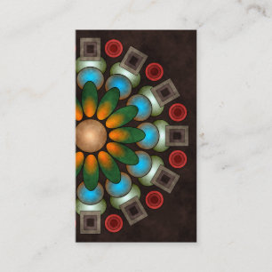 Cartão de visita de Arte por Vetor Floral Abstrat