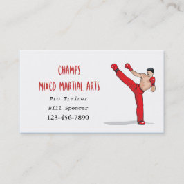 Cartão de visita de artes marciais mistas