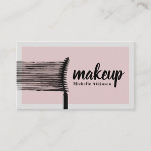 Cartão de visita de Artista de Makeup Chic com Ace