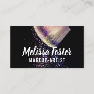 Cartão de visita de Artista de Makeup Personalizad