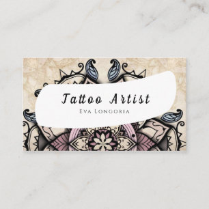 Cartão de Visita de Artista de Tatuagem
