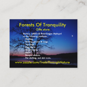 Cartão de visita de Árvore de Oak Sunrise