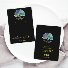 Cartão de visita de Árvore Espiritual da Vida