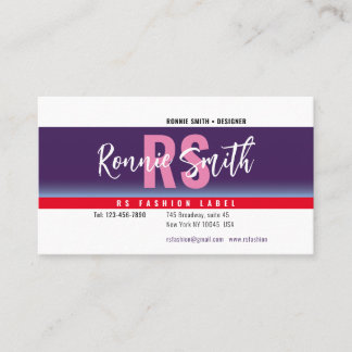 Cartão de visita de assinatura